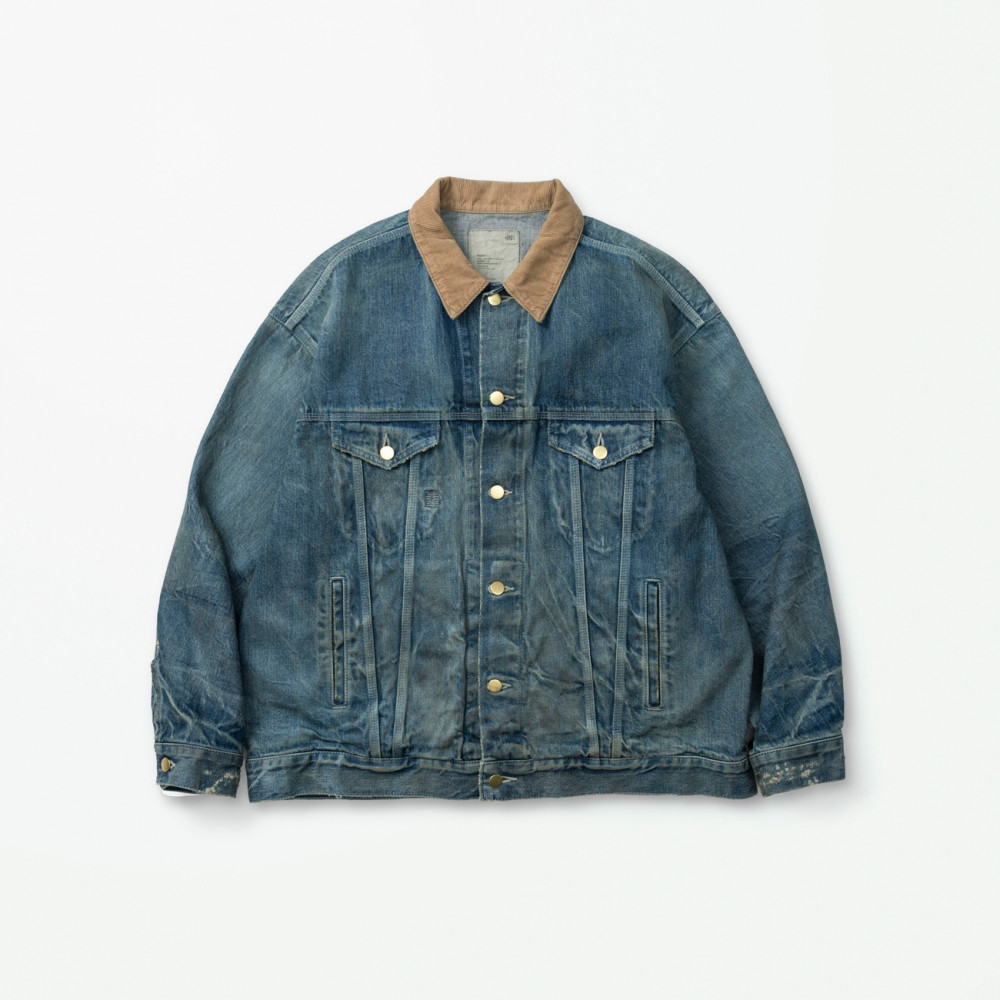 MADNESS TYPE-III SEA ISLAND DENIM JACKET (CORDUROY COLLAR) | MADNESS